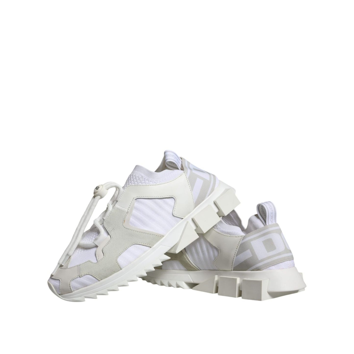 Dolce & Gabbana White Mesh Sorrento Trekking Sneakers Shoes