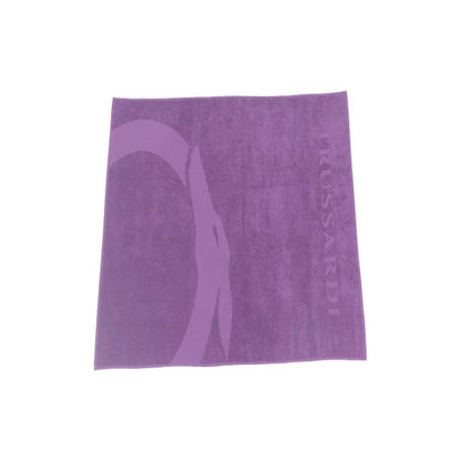 Trussardi Beachwear Purple Cotton Beach Towel