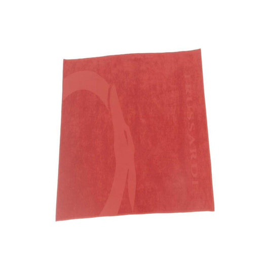 Trussardi Beachwear Red Cotton Beach Towel