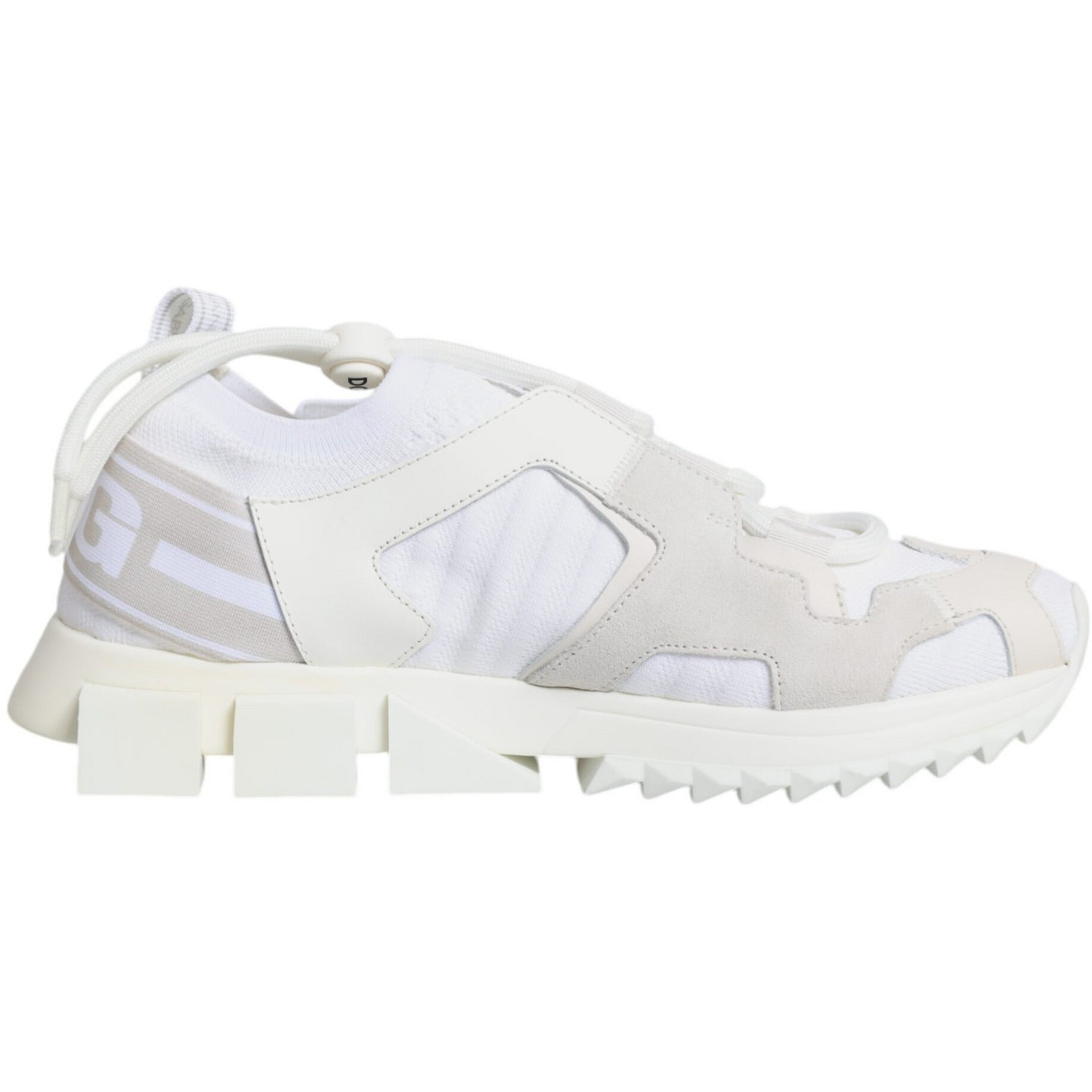 Dolce & Gabbana White Mesh Sorrento Trekking Sneakers Shoes
