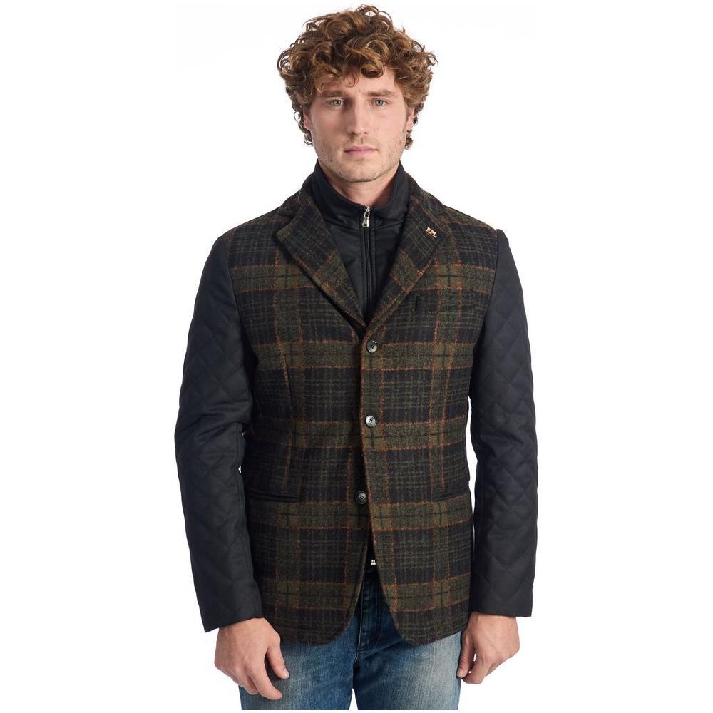 Roberto Pepe Luxury Brown Wool Men Jacket