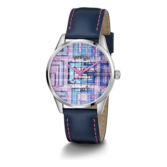 Guess Blue Leather Watch GUGW0480L1AC
