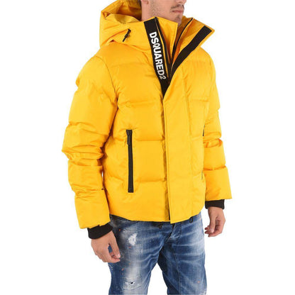 Dsquared² Yellow Nylon Men's Down Jacket