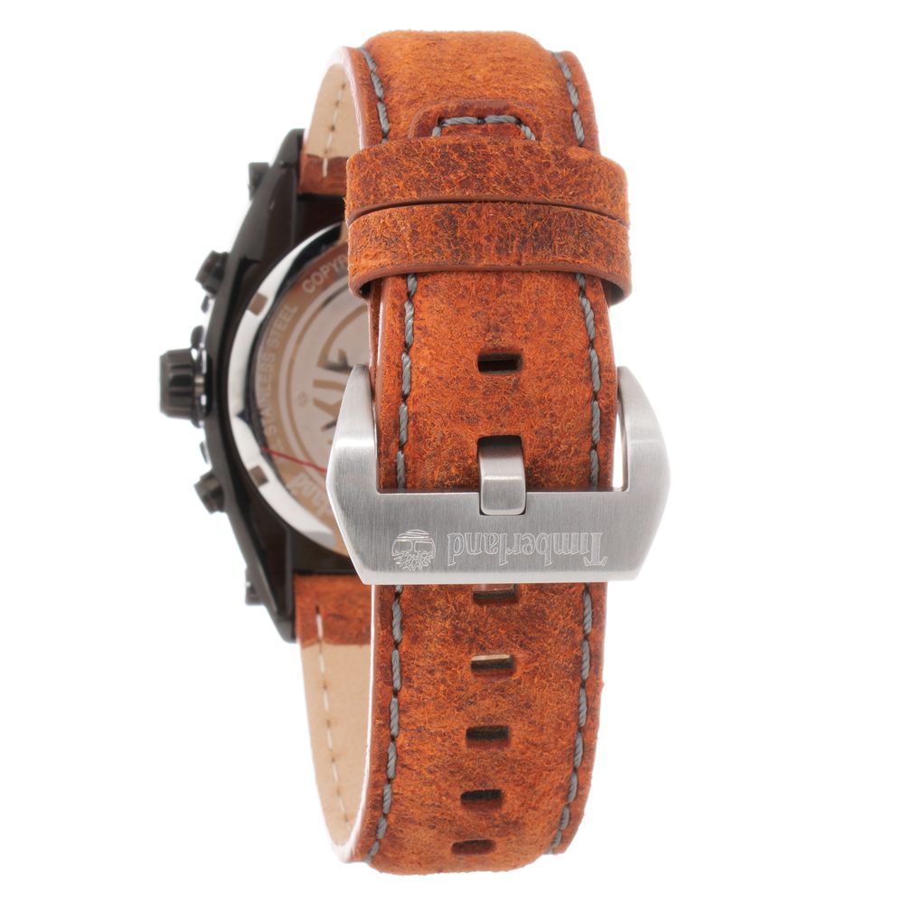 Timberland Brown Leather Dress Watch
