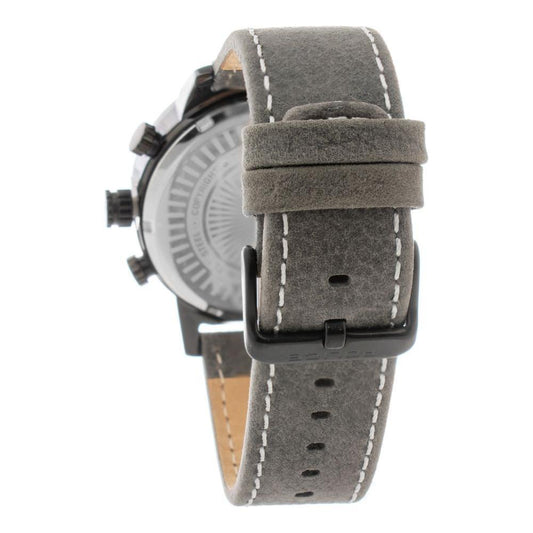 Police Gray Leather Watch POR1451281001AC
