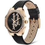 Police Black Leather Watch POPEWLA2008201AC