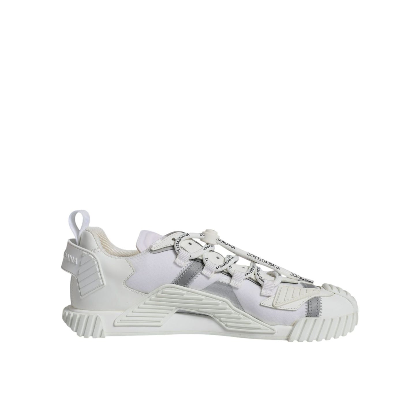 Dolce & Gabbana White Lace Up Low Top NS1 Sneakers Shoes
