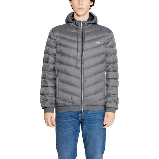Armani Exchange Gray Polyester Jackets & Coat AR-7251800138-IT44 | S