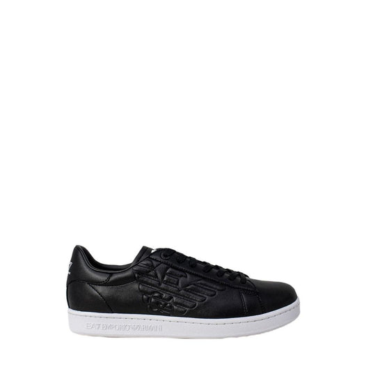 EA7 Emporio Armani Black And White Polyethylene Low Top Sneakers