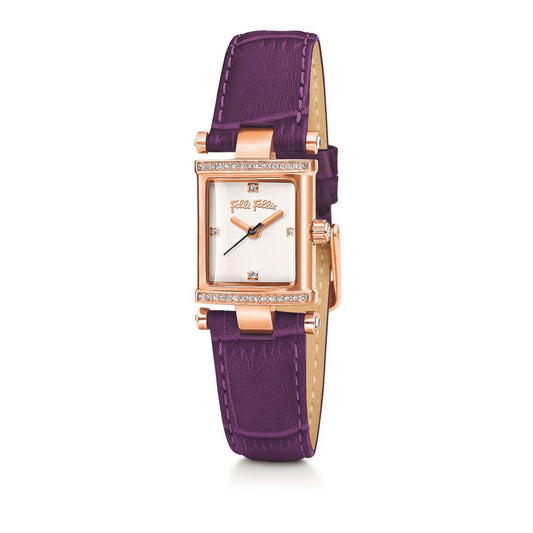 Folli Follie Purple Leather Watch FFWF13B037SSLAC