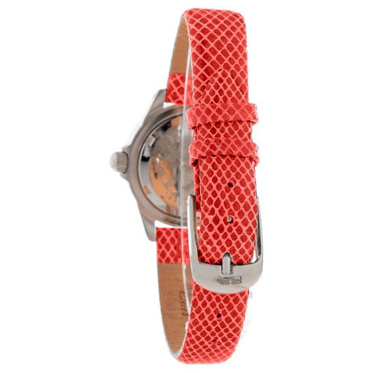 Folli Follie Red Leather Watch FFWF1A006STRAC