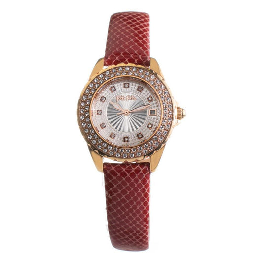 Folli Follie Red Leather Watch FFWF1B006STSRAC