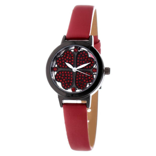 Folli Follie Red Leather Watch FFWF2Y005SSRAC