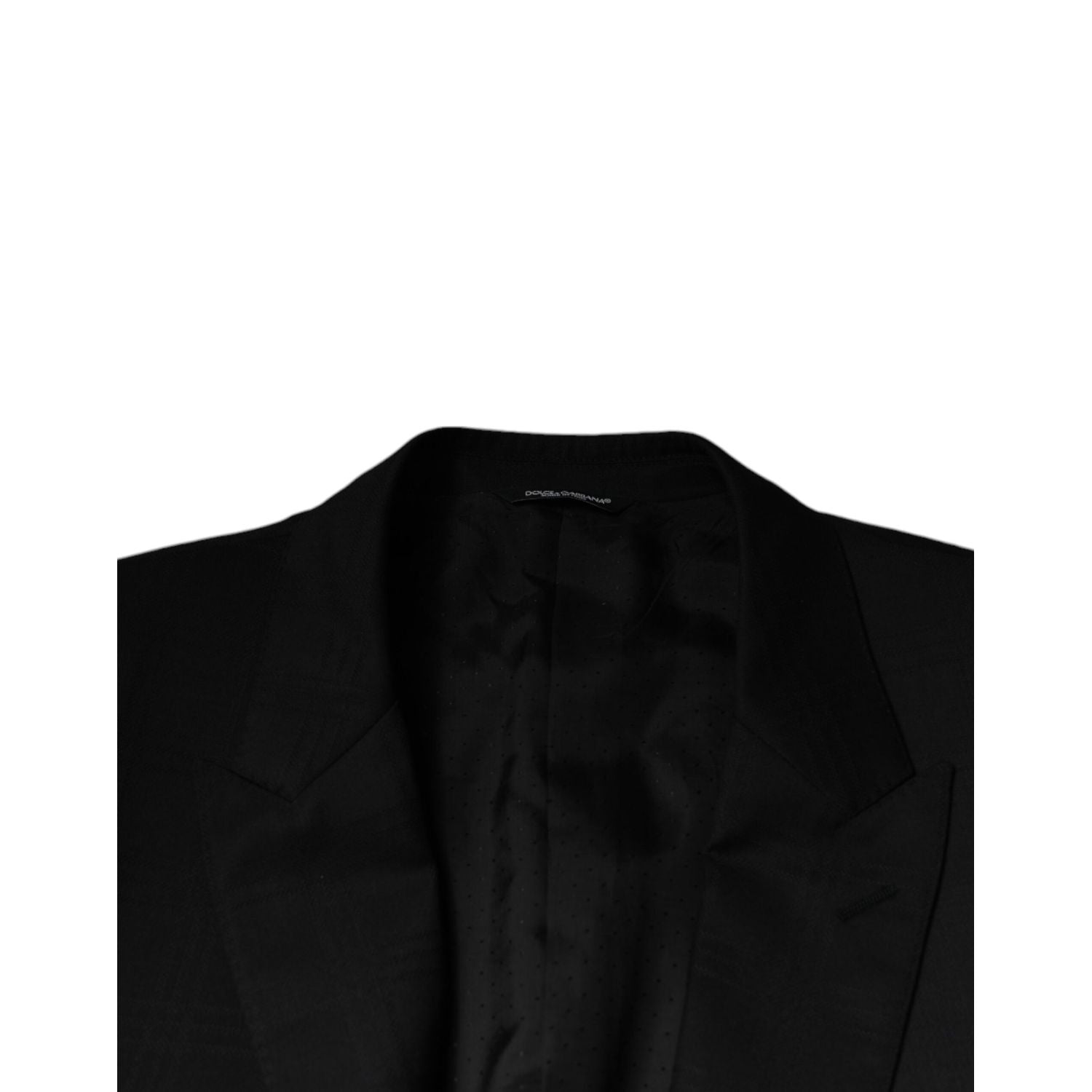 Dolce & Gabbana Black Wool Single Breasted Formal Suit