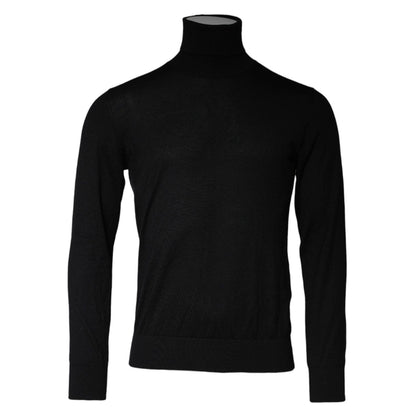 Dolce & Gabbana Black Long Sleeve Turtleneck Pullover Sweater