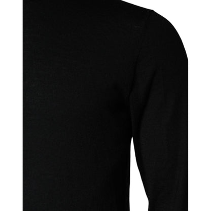 Dolce & Gabbana Black Long Sleeve Turtleneck Pullover Sweater