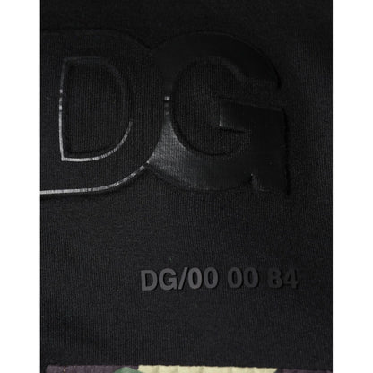 Dolce & Gabbana Black Pocket CottonHooded Sweatshirt Sweater