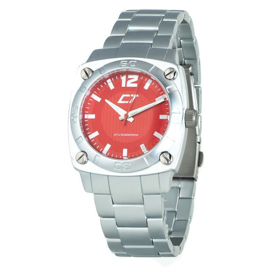 Chronotech Silver Stainless Steel Dress Watch