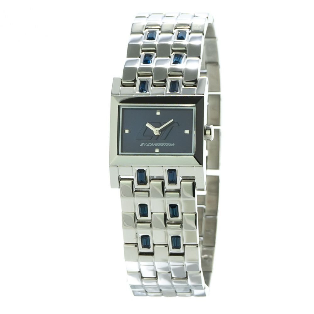 Chronotech Silver Stainless Steel Dress Watch
