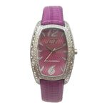 Chronotech Purple Leather Watch CHCC7121LS08AC