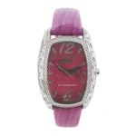 Chronotech Purple Leather Watch CHCC7121LS08AC