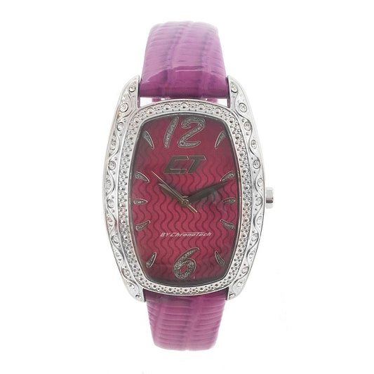 Chronotech Purple Leather Watch CHCC7121LS08AC