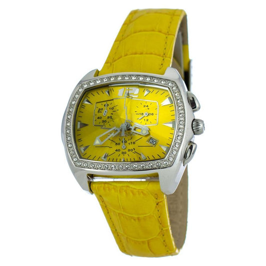 Chronotech Yellow Leather Watch CHCT2185LS05AC
