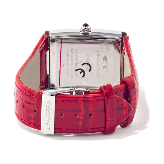 Chronotech Red Leather Watch CHCT7017B05AC