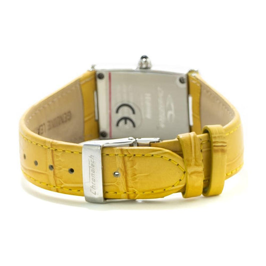 Chronotech Yellow Leather Watch CHCT7017L06SAC