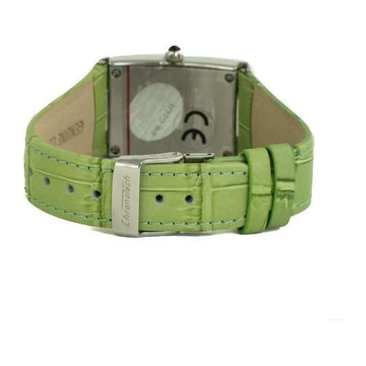 Chronotech Green Leather Watch CHCT7017L10SAC