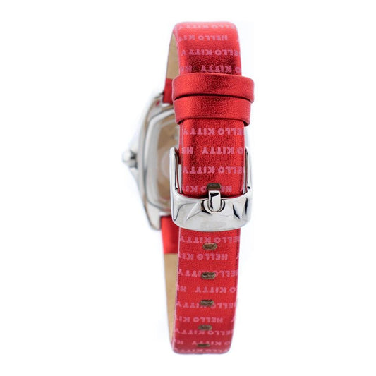 Chronotech Red Leather Watch CHCT7094SS28AC