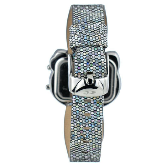 Chronotech Silver Leather Watch CHCT7104L02AC
