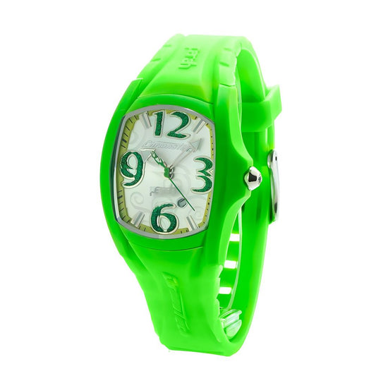 Chronotech Green Rubber Bracelet Watch
