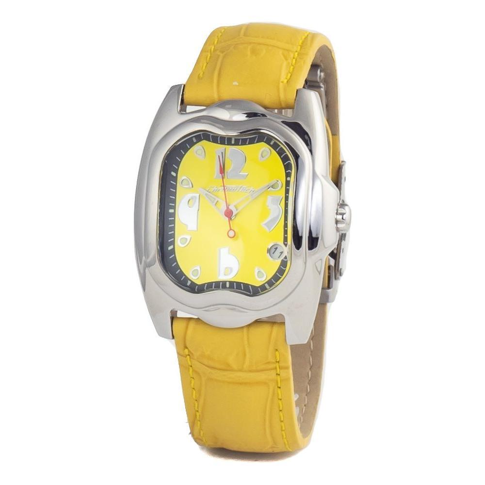 Chronotech Yellow Leather Watch CHCT7274L02AC