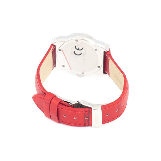 Chronotech Red Leather Watch CHCT7279B05AC