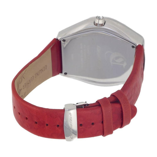 Chronotech Red Leather Watch CHCT7694M03AC