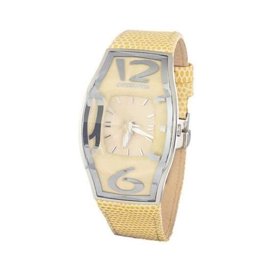 Chronotech Yellow Leather Watch CHCT7932AM88AC