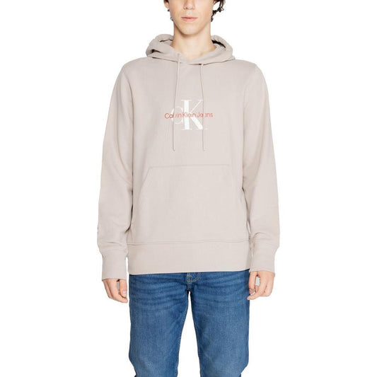 Calvin Klein Jeans Beige Recycled Cotton Hoody CA-14581300127-IT54 | XXL