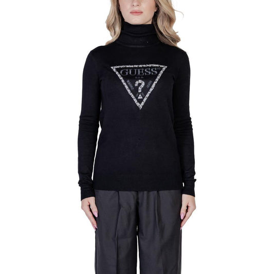 Guess Black Viscose Turtleneck GU-14687900009-IT38|XS