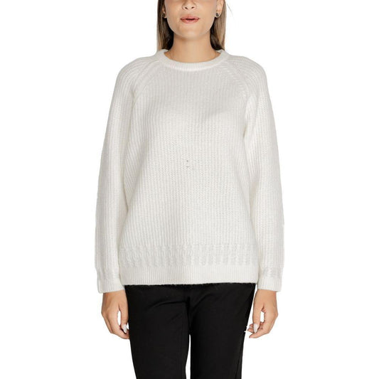 Guess White Polyester Sweater GU-14702400008-IT42|M