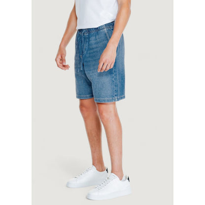 Jack Jones Light Blue Cotton Bermuda Shorts