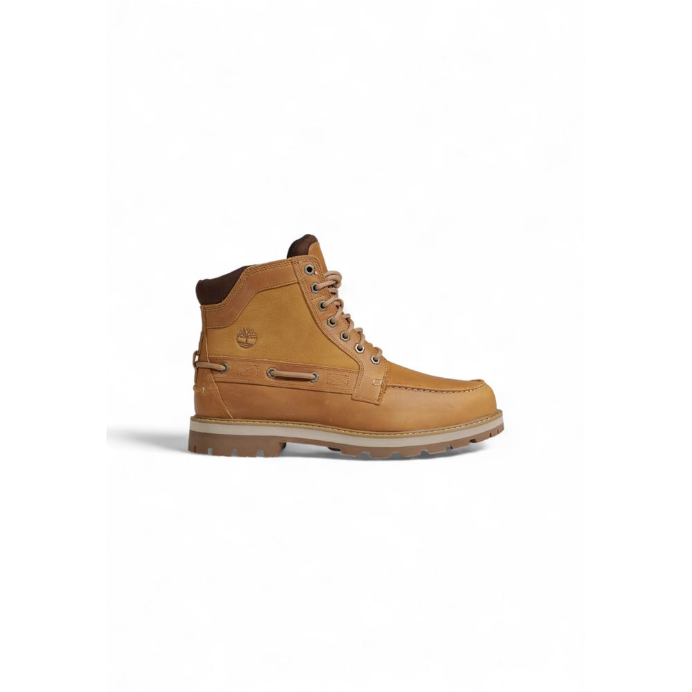 Timberland Beige Suede Leather Lace-Up Boots
