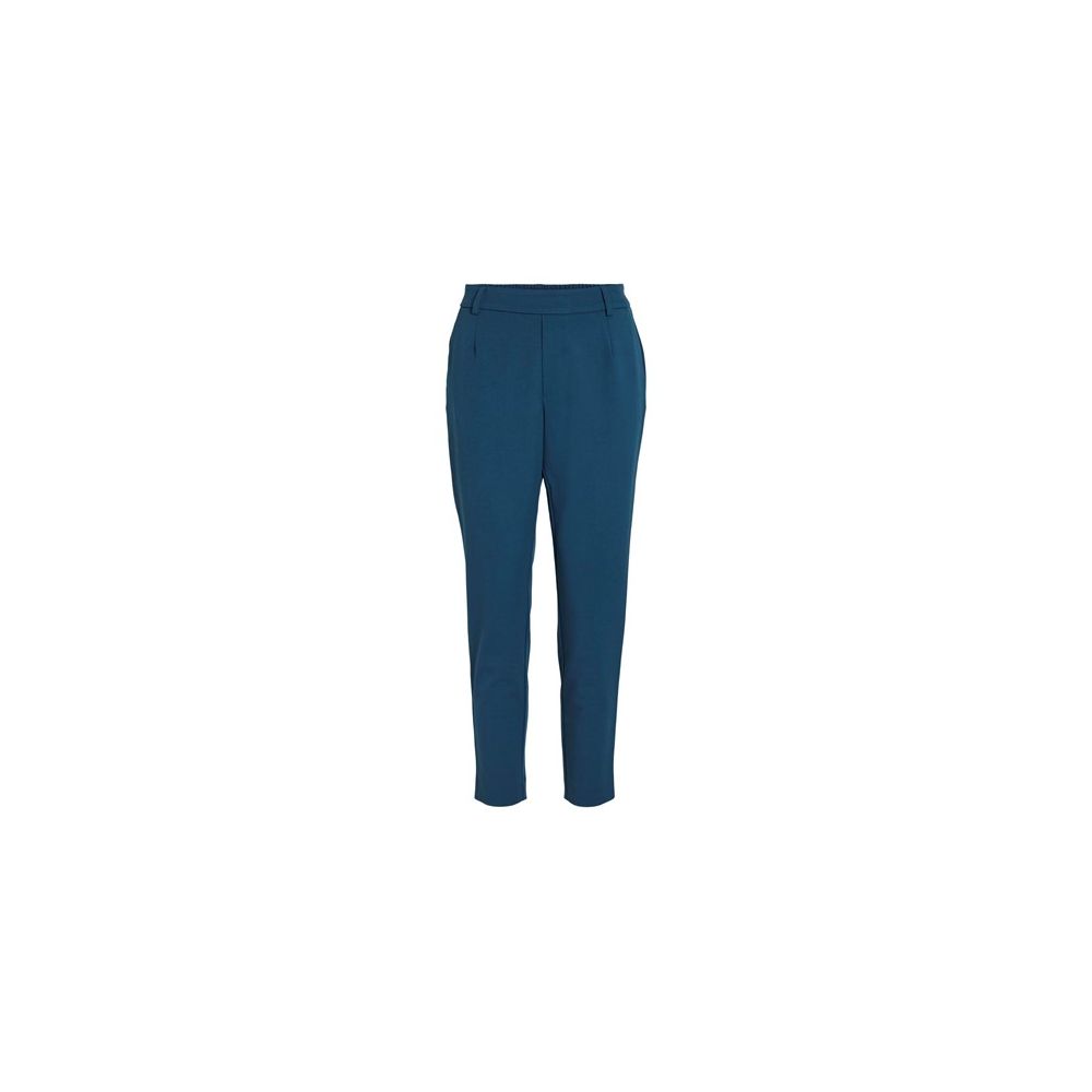 Vila Clothes Blue Polyester Pants