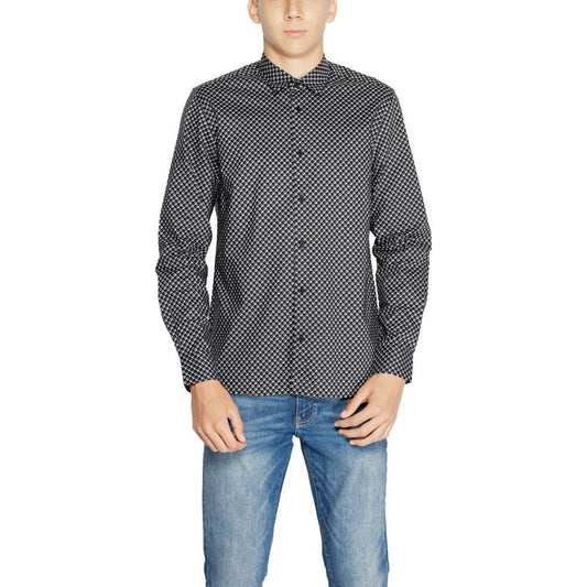 Antony Morato Gray Cotton Shirt AN-14637800153-IT46 | S