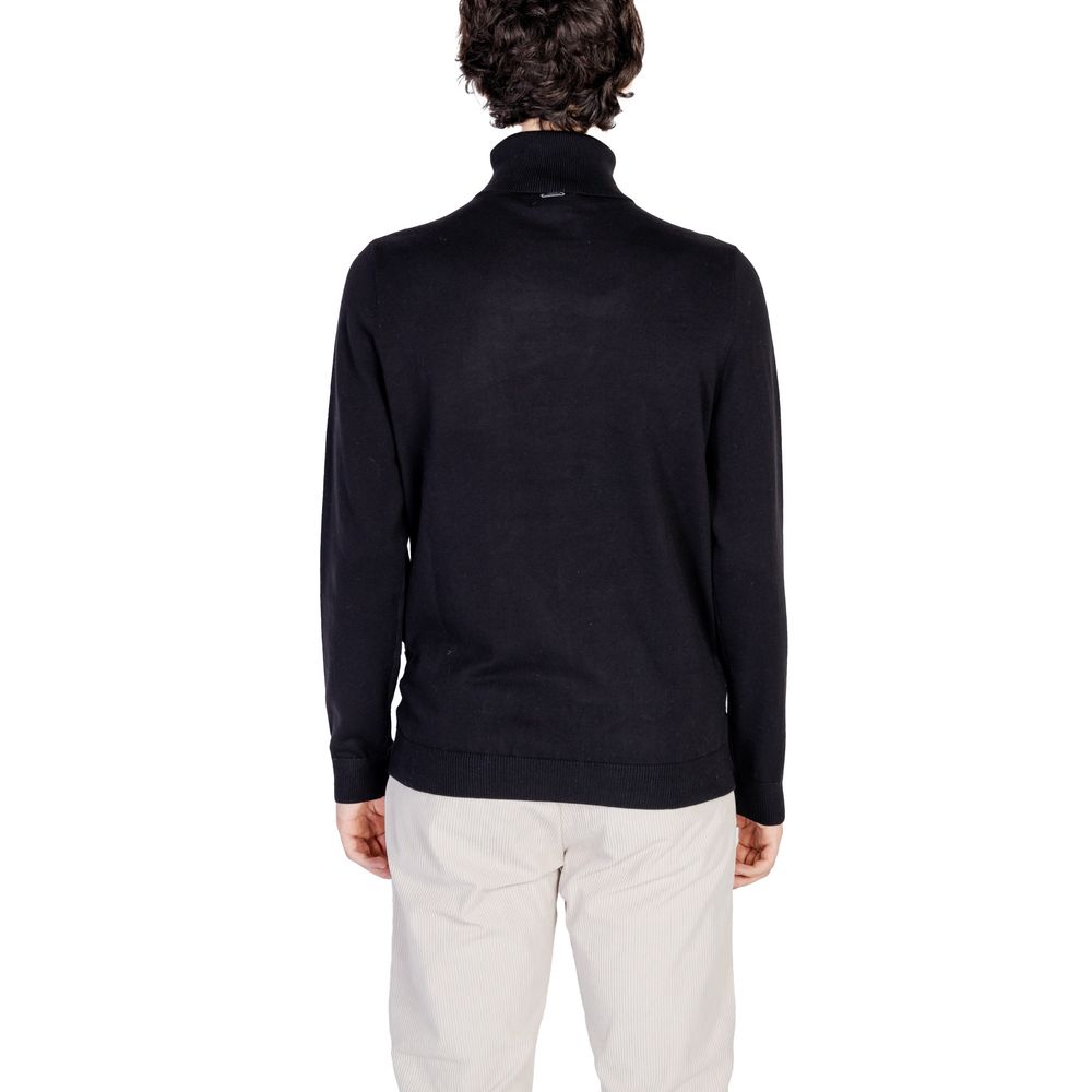 Antony Morato Black Cotton Turtleneck