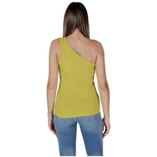 B.Young Yellow Cotton Top BY-14886600946-IT42|M