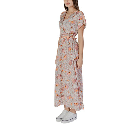 B.Young Multicolor Cotton Long Dress