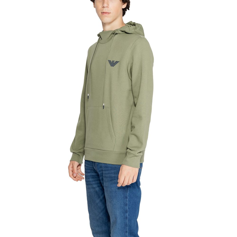 Emporio Armani Underwear Green Cotton Hoodie