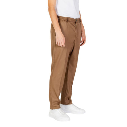 Hamaki-Ho Beige Polyester Casual Pants