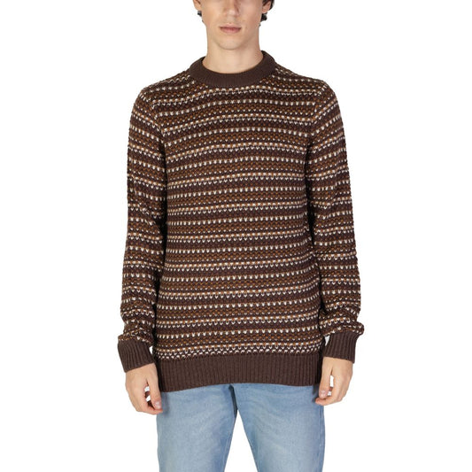 Only & Sons Brown Cotton Sweatshirt